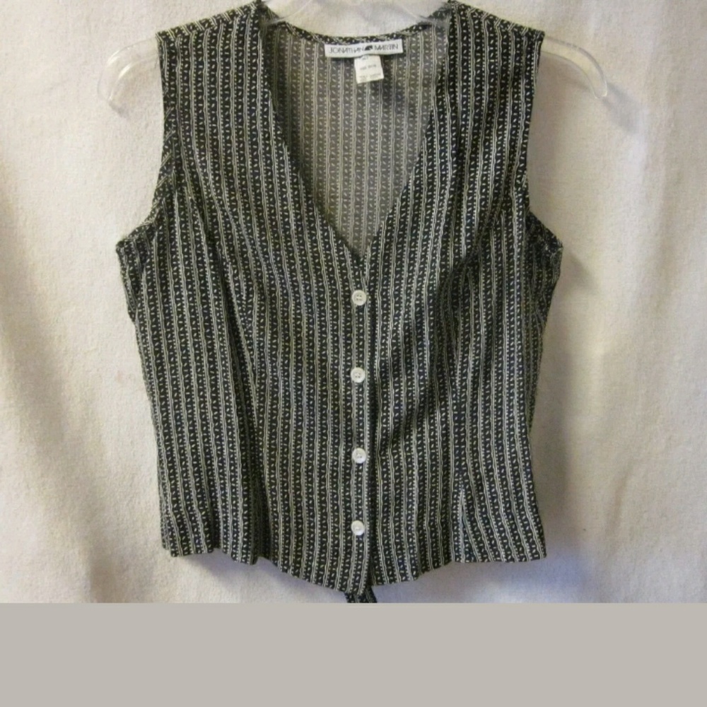 Black & Cream Vest